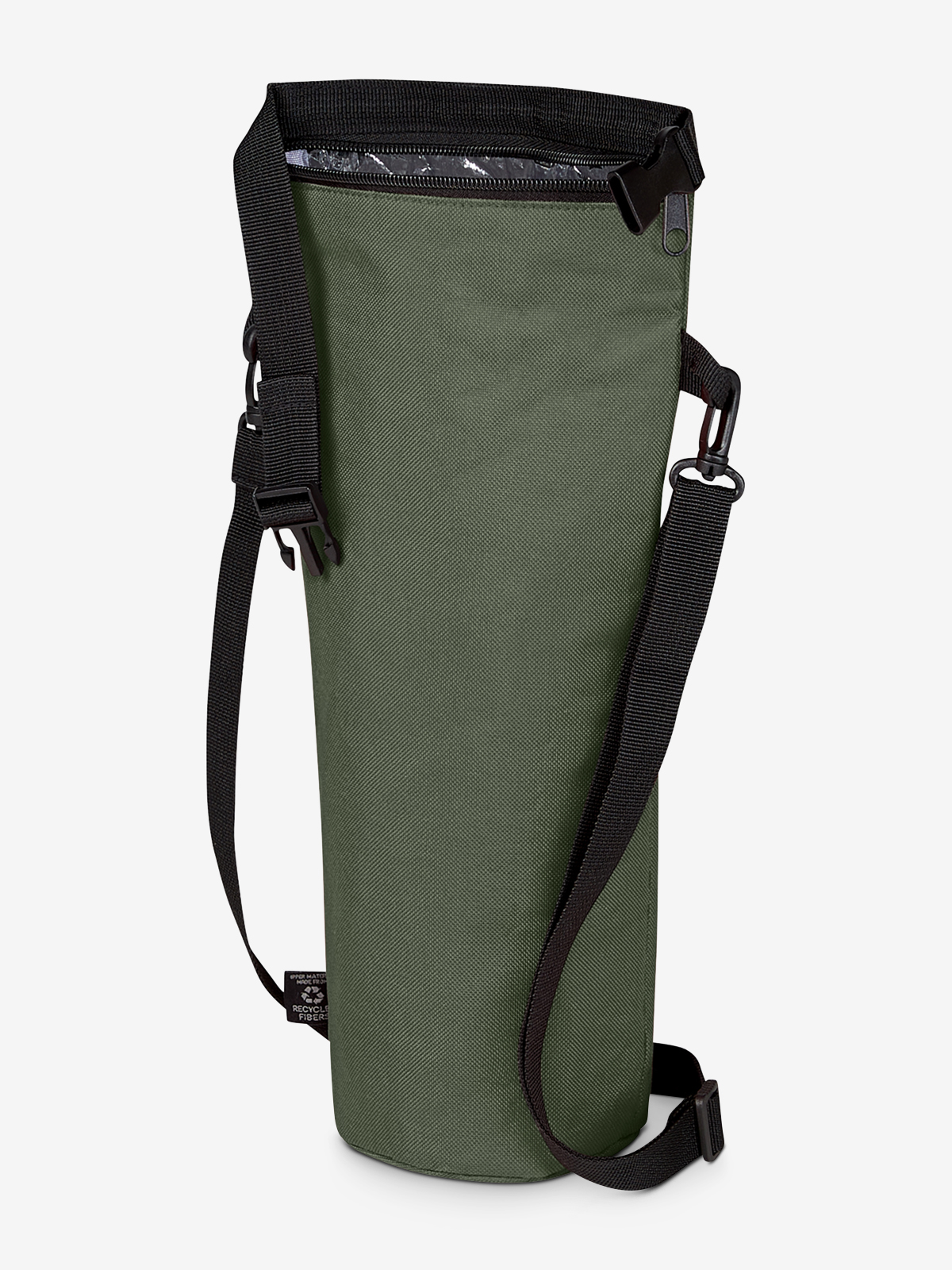 Thermobag BOTTLE oliv geoeffnet