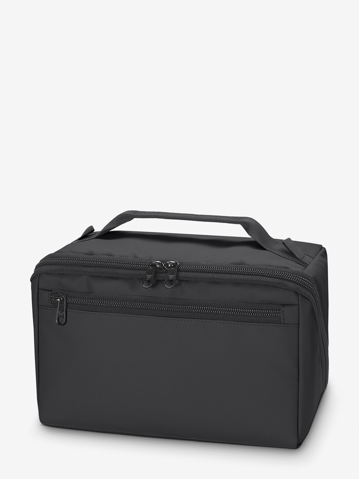 Reissverschluss-Tasche BOX schwarz