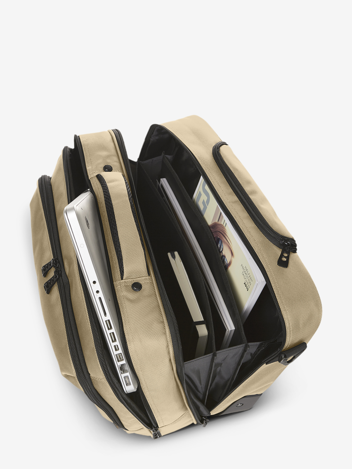 Business-Trolley MISSION beige gefuellt