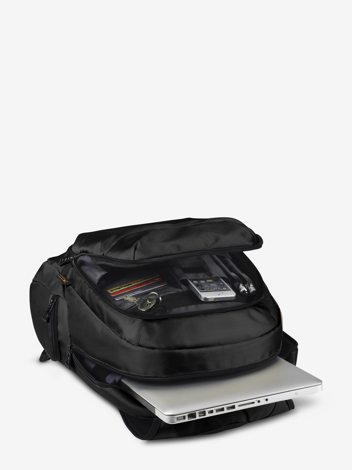Notebook-Rucksack MISSION schwarz detail