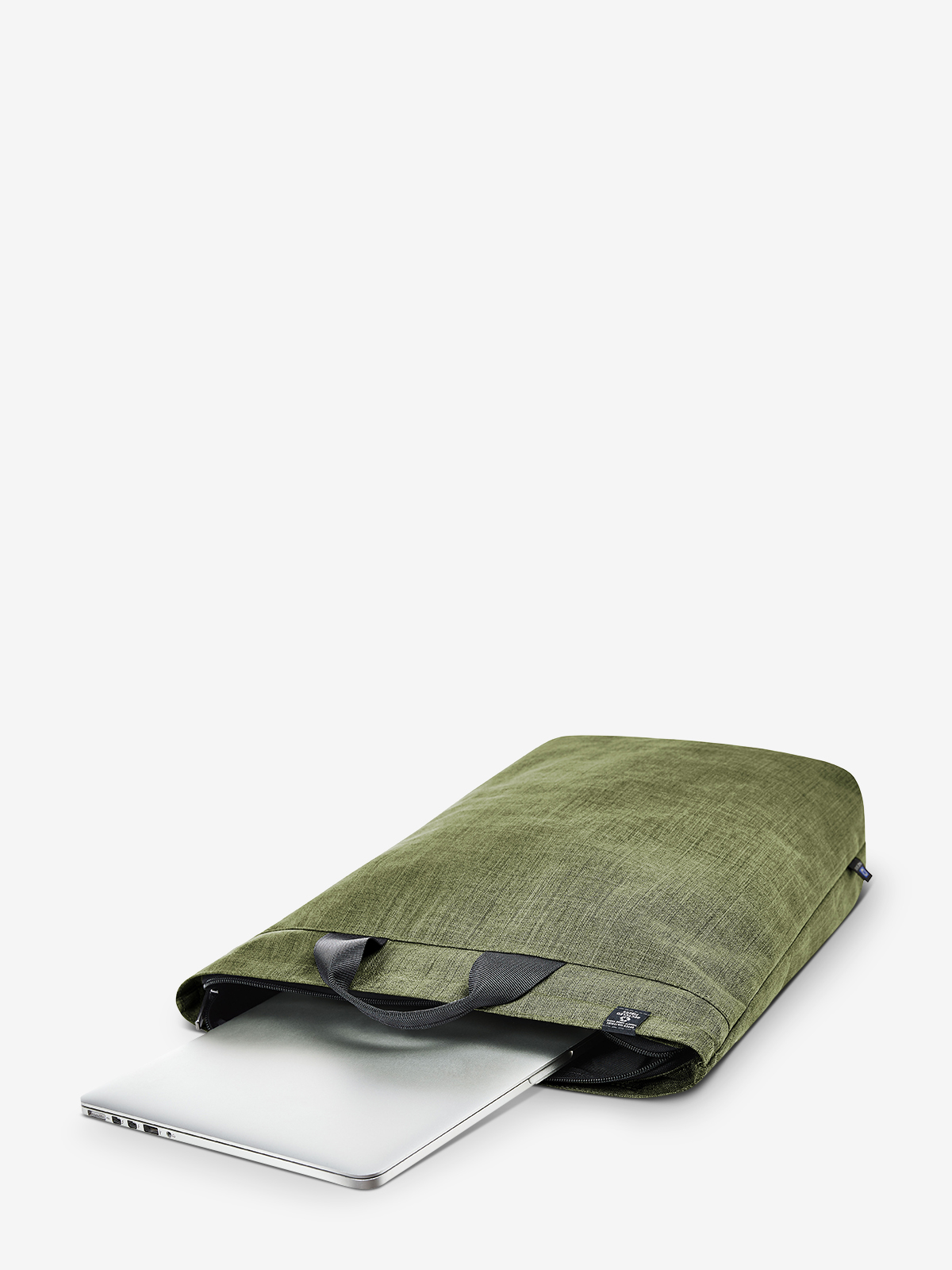 Laptop-Rucksack EUROPE gruen-meliert gefuellt