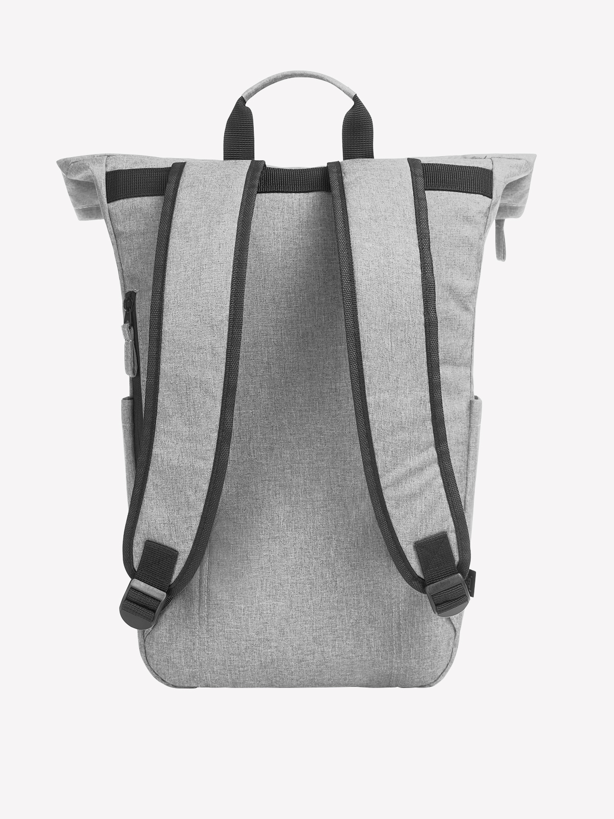 Laptop-Rucksack CIRCLE hellgrau-meliert ruecken