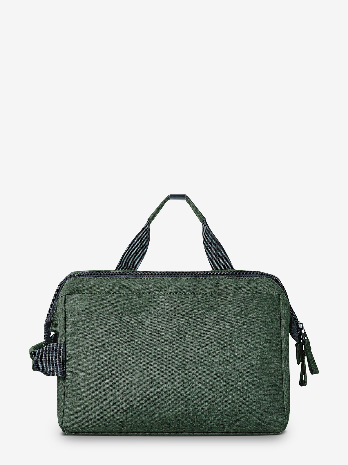 zipper bag CIRCLE green hanging