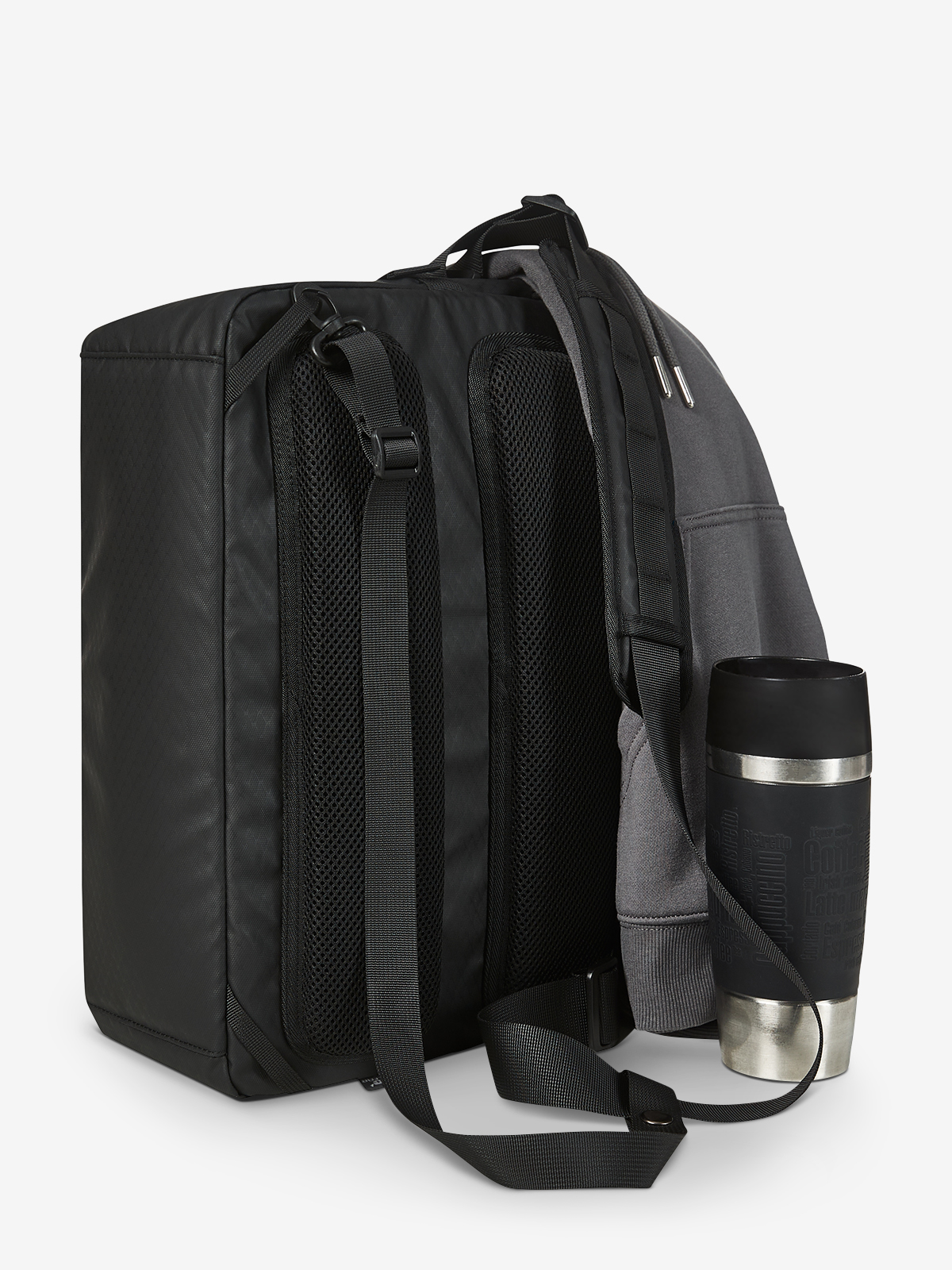 notebook bag ACTIVE black at an angle