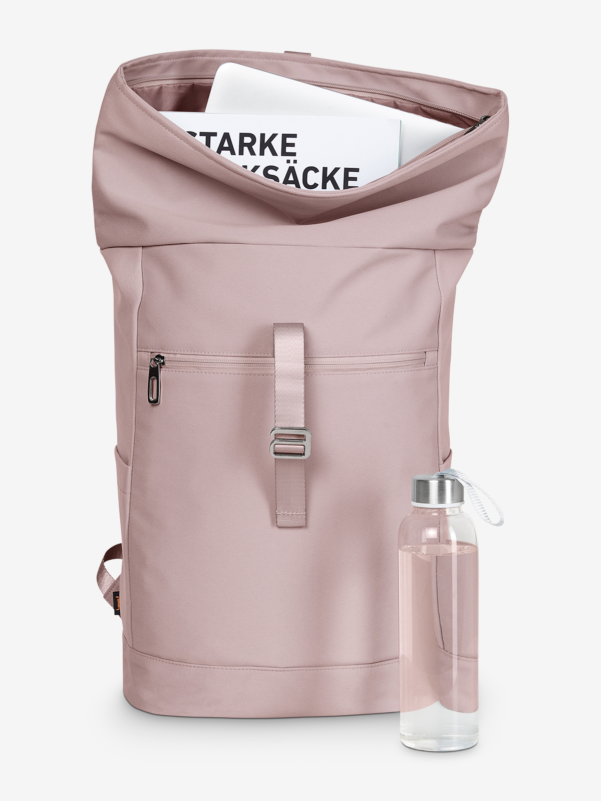 Laptop-Rucksack STAR altrosa gefuellt