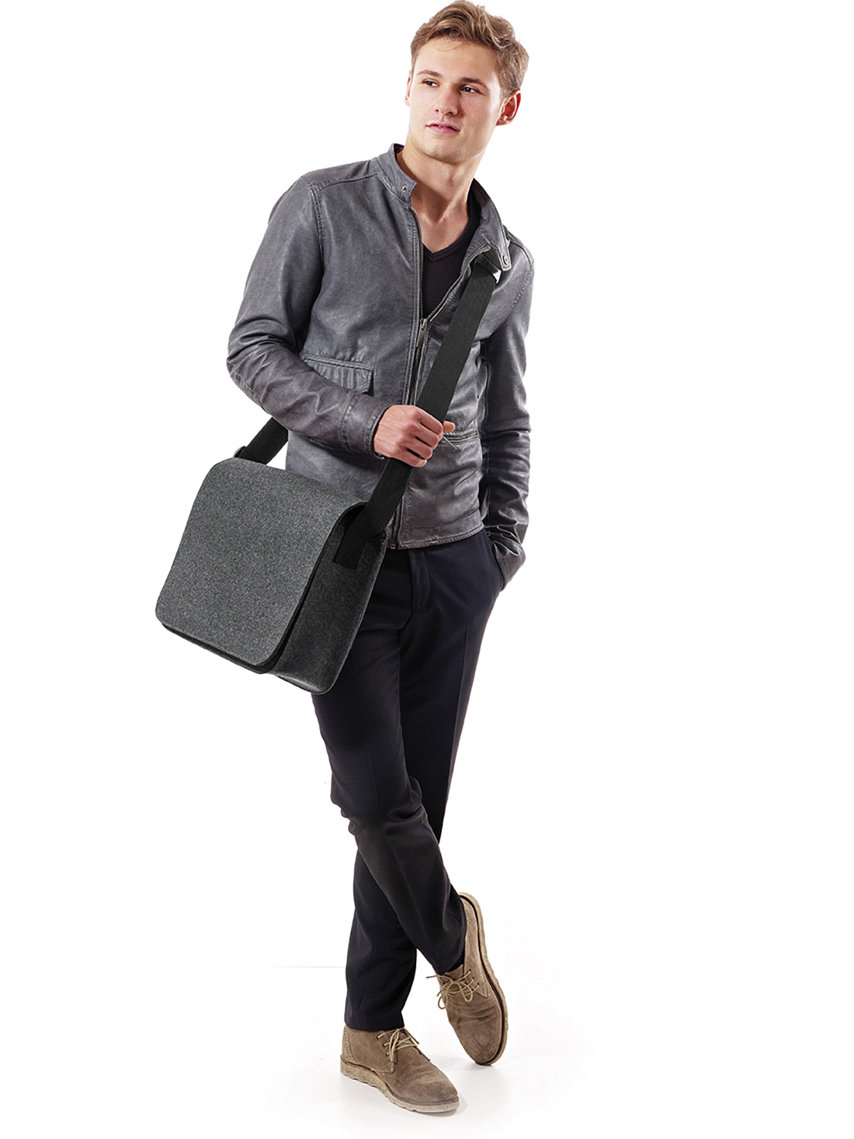 Kuriertasche ModernClassic anthrazit mit Model