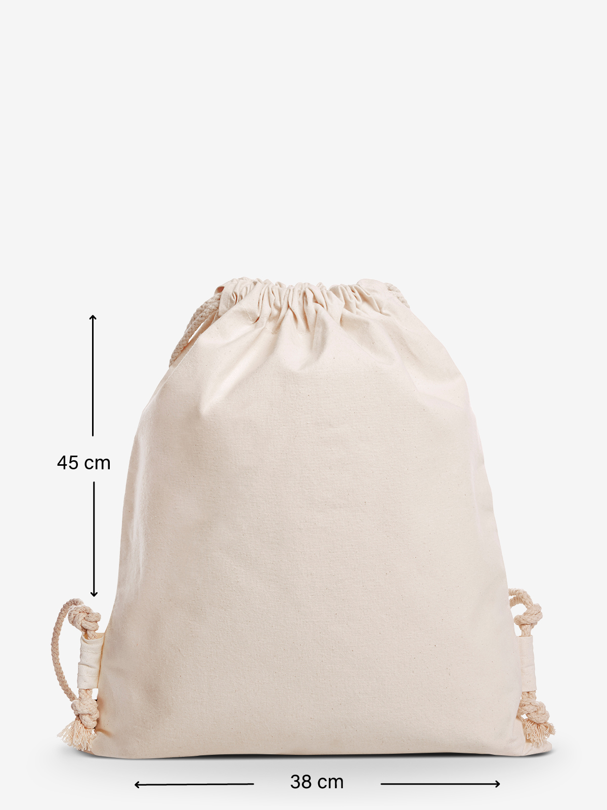 Abmessungen Zugbeutel ORGANIC