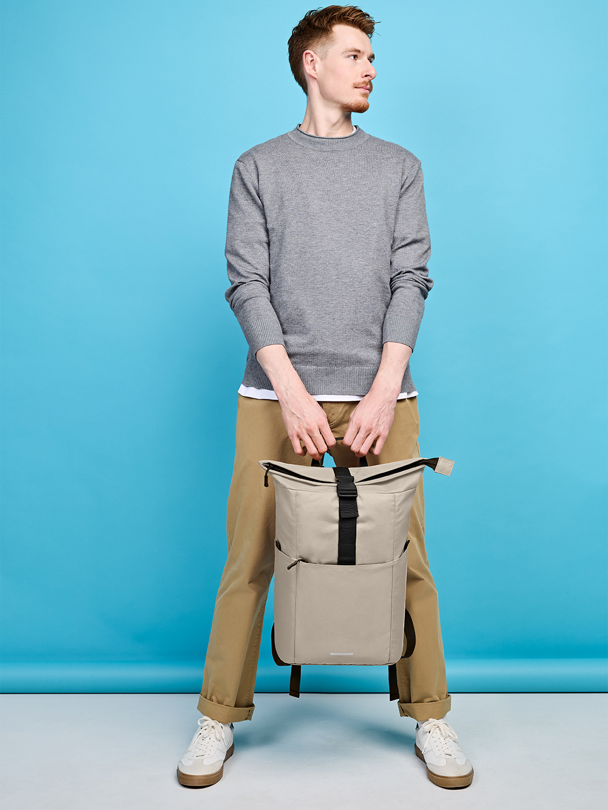 Rucksack BASIC beige mit Model