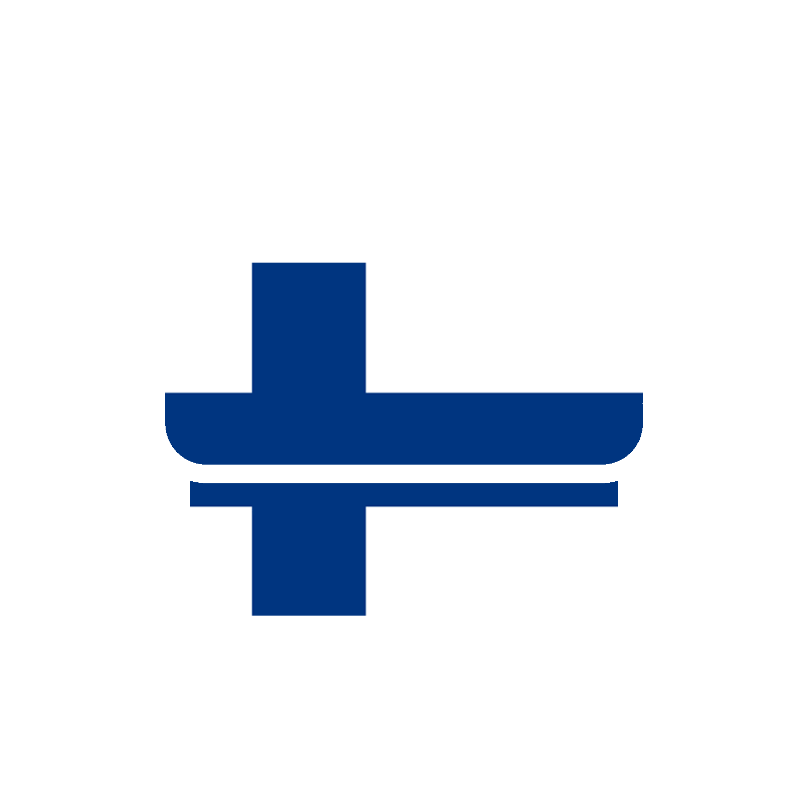 Das HALFAR® Auslandspartner Logo in den Farben der finnischen Flagge