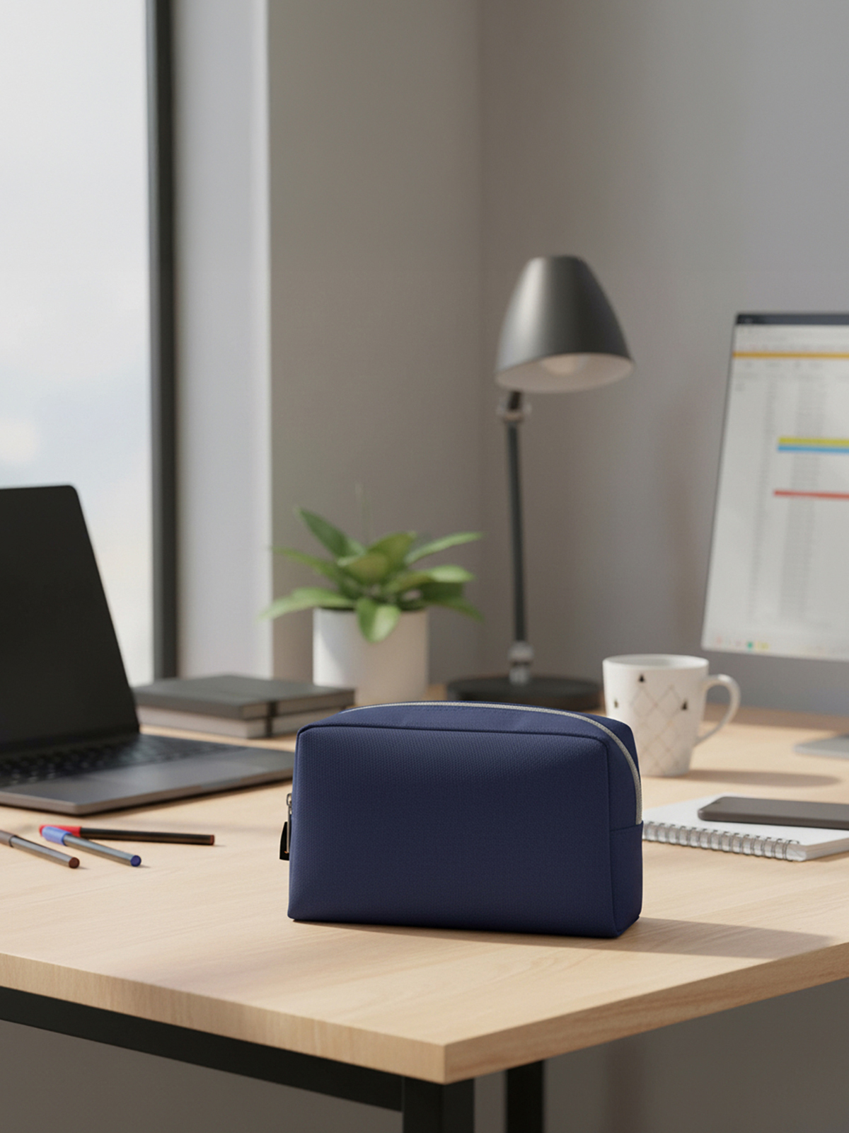 Reissverschluss-Tasche COLLECT marine Mood