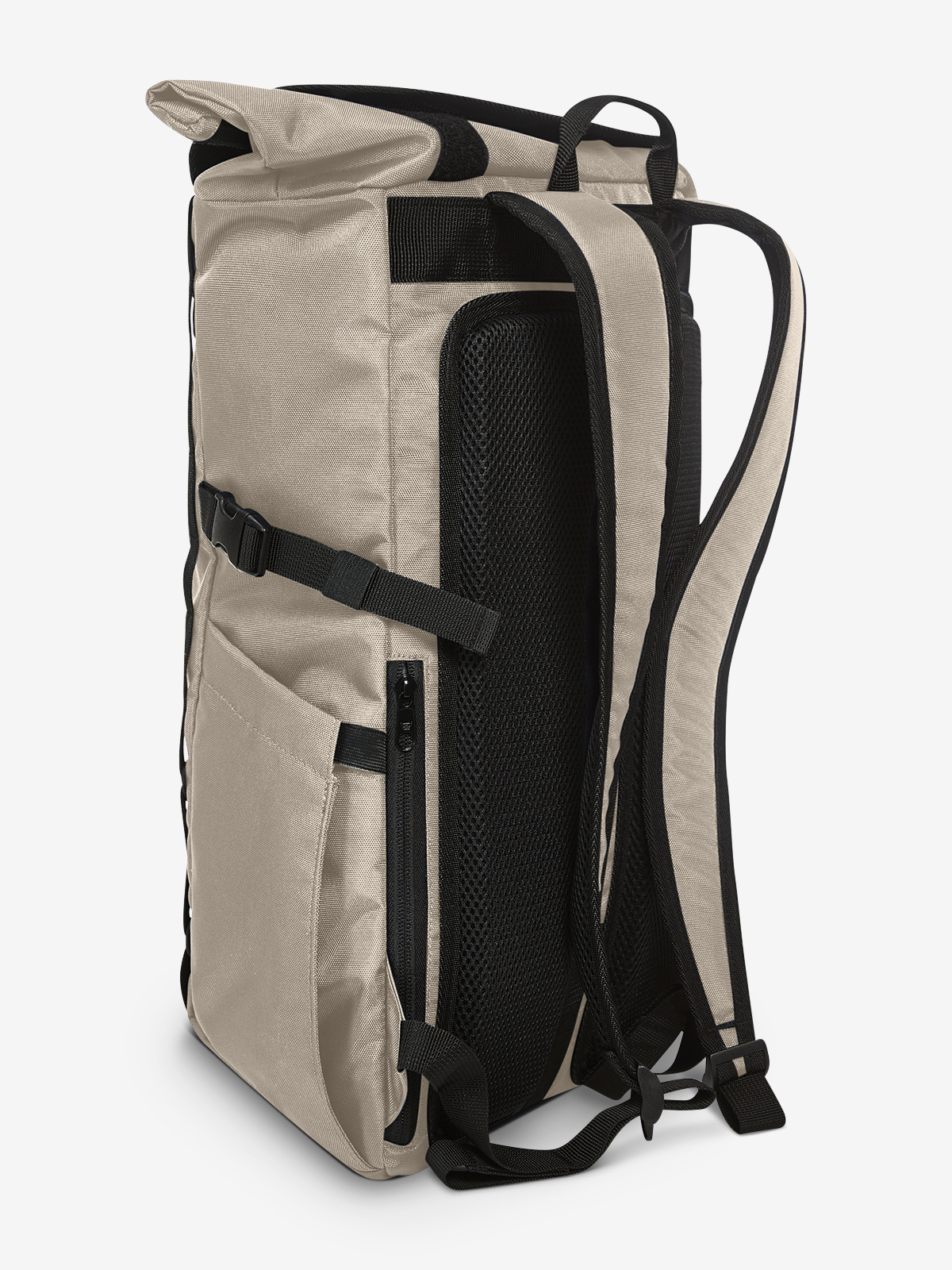 Notebook-Rucksack FLEX beige seite