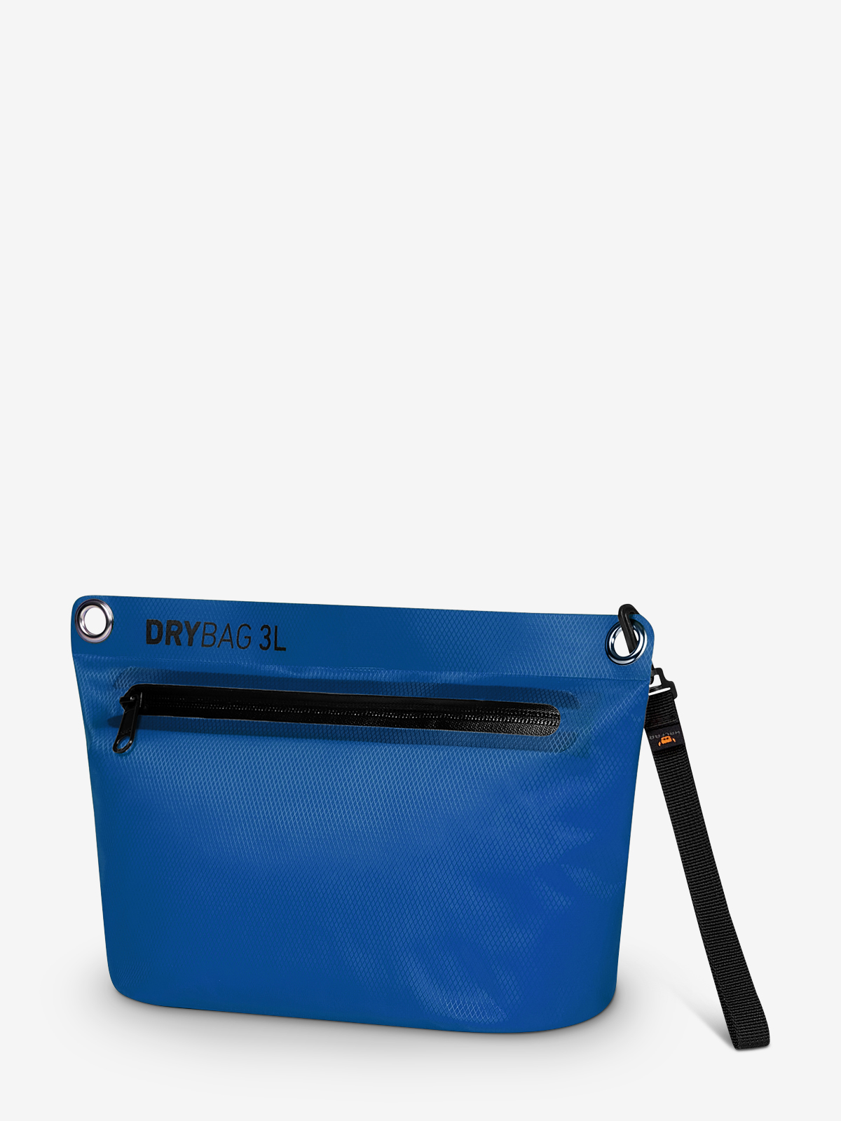 zipper bag DRYBAG royal-blue at an angle