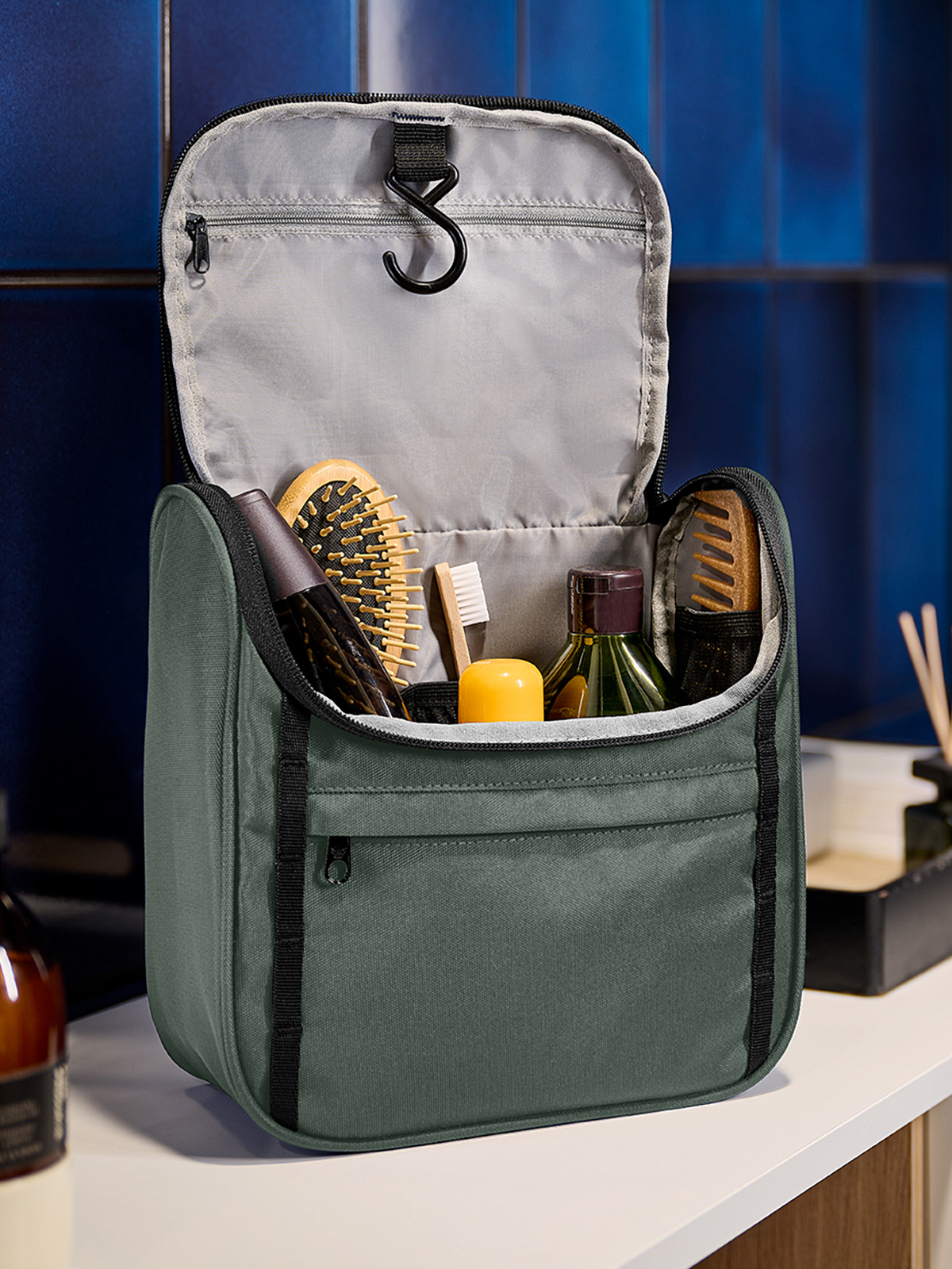 wash bag FLEX green-grey Mood