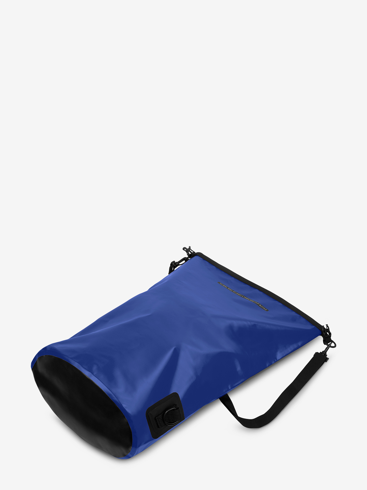 Drybag SPLASH 2 royalblau boden entfaltet
