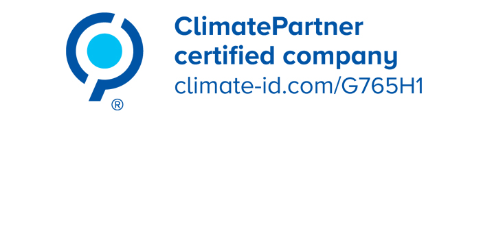 ClimatePartner logo with Halfar partner ID