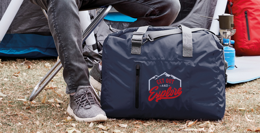 Reisetaschen bedrucken präsentiert mit der SPORT-/REISETASCHE BREEZE