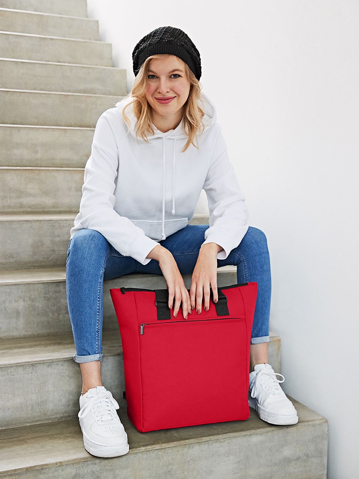 Kuehlshopper DAILY rot mit Model