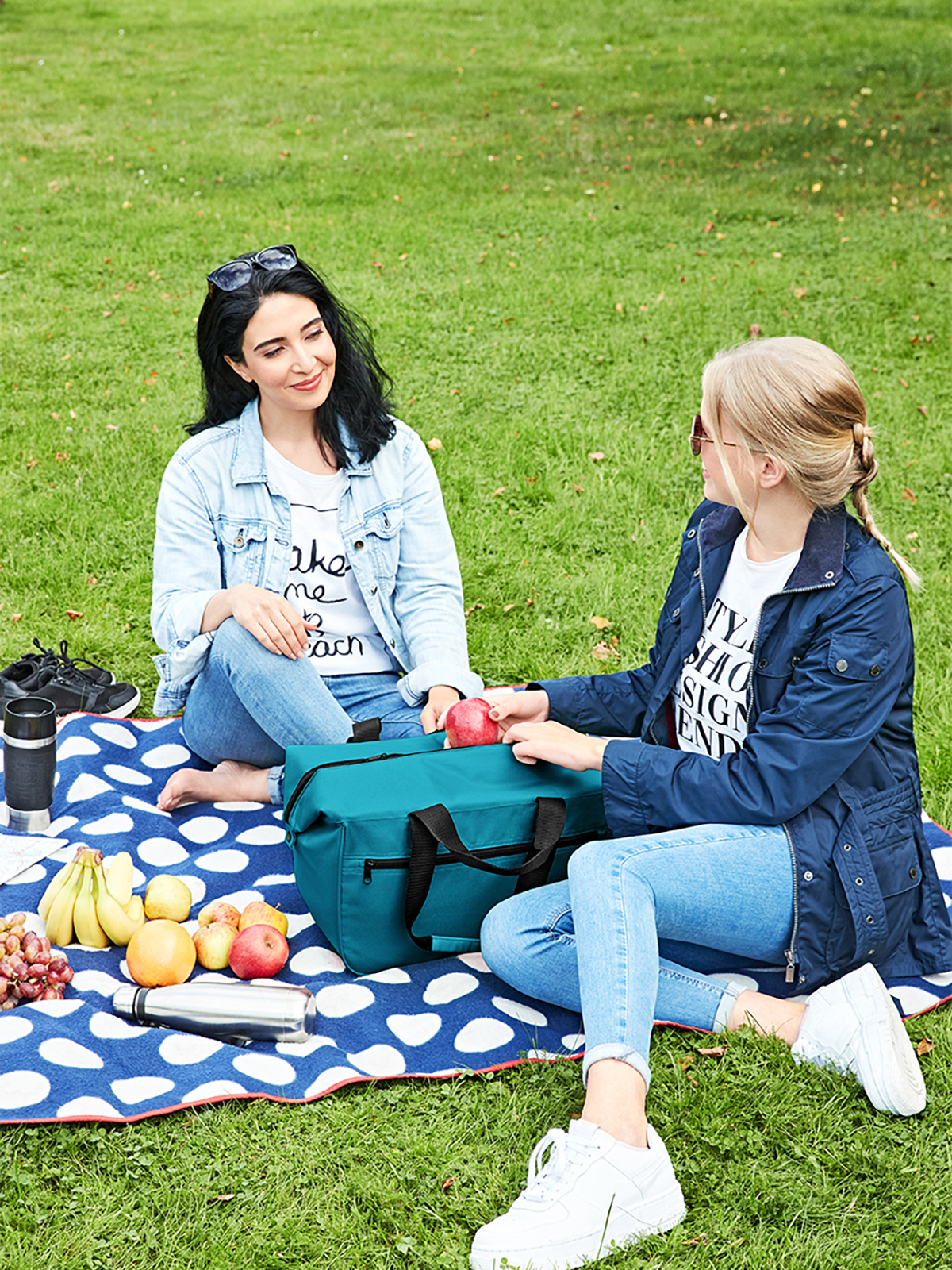 Kuehlshopper SOFTBASKET petrol mit Model
