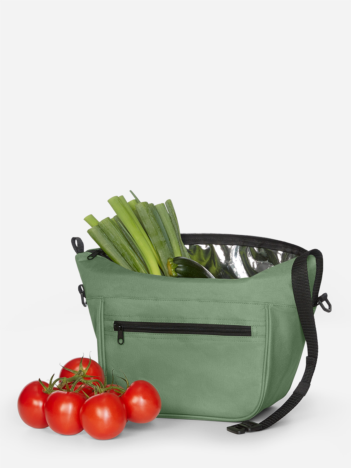 1818049 - Lunchbag SOFTBASKET jadegruen gefuellt mit gemuese