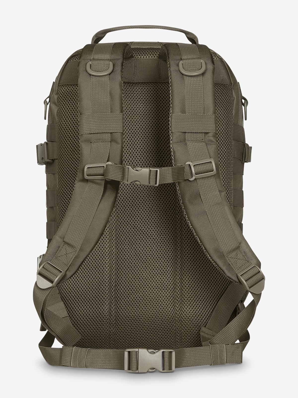 Notebook-Rucksack MOLLE oliv ruecken