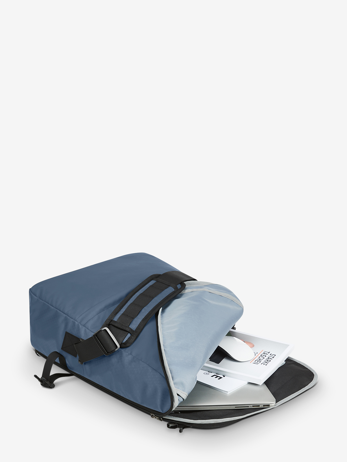 Notebook-Tasche ACTIVE taubenblau gefuellt