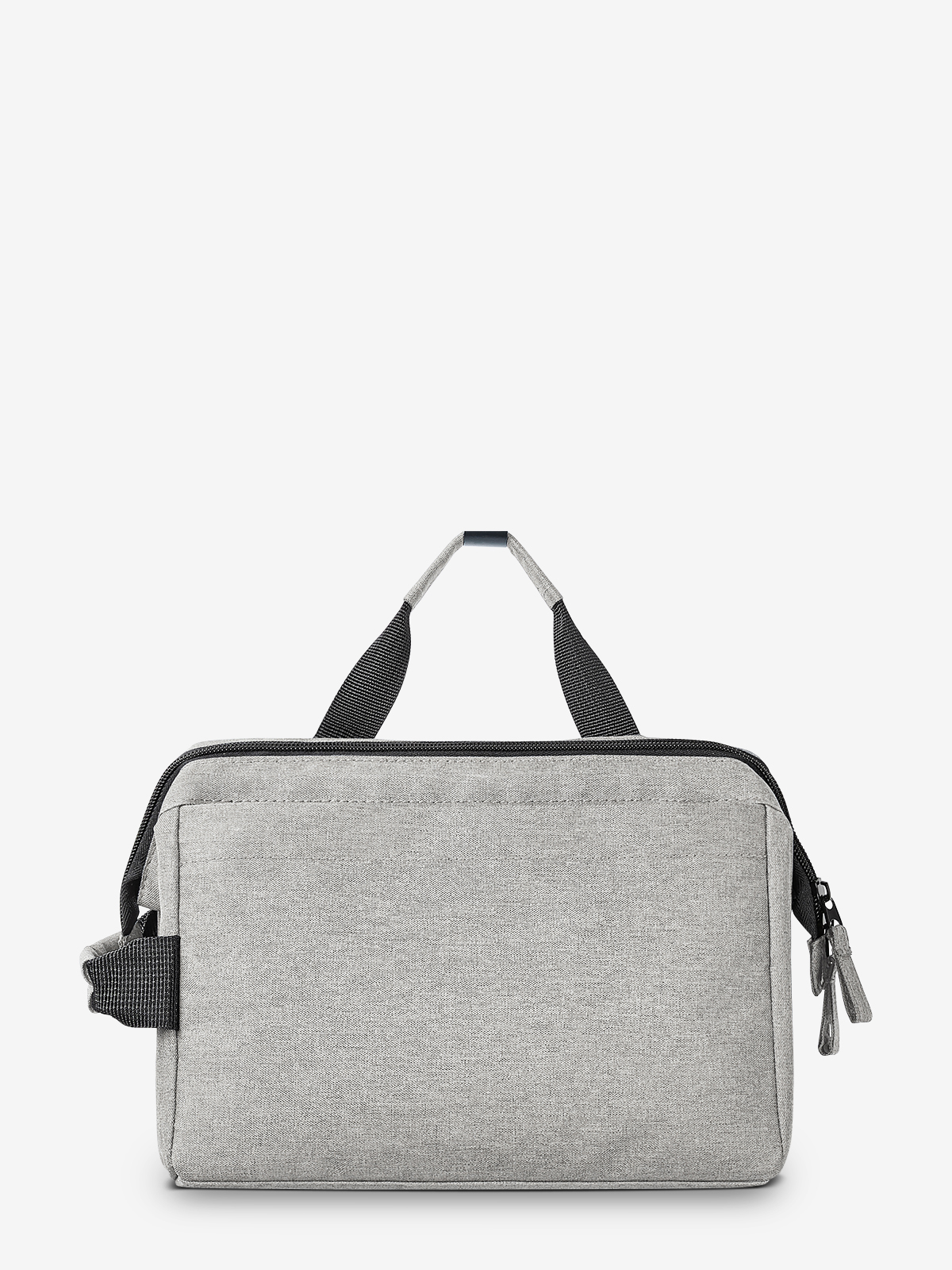 zipper bag CIRCLE light-grey hanging