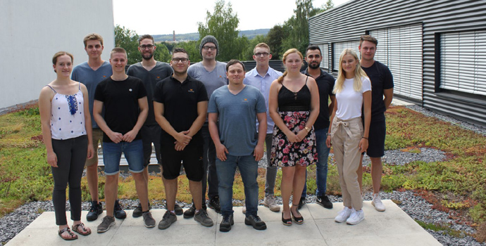 Gruppenfoto der Halfar-Azubis aus dem Jahr 2018