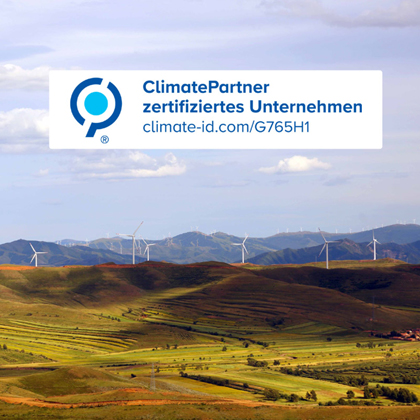 ClimatePartner Zertifizierung als Teil unserer Klimastrategie