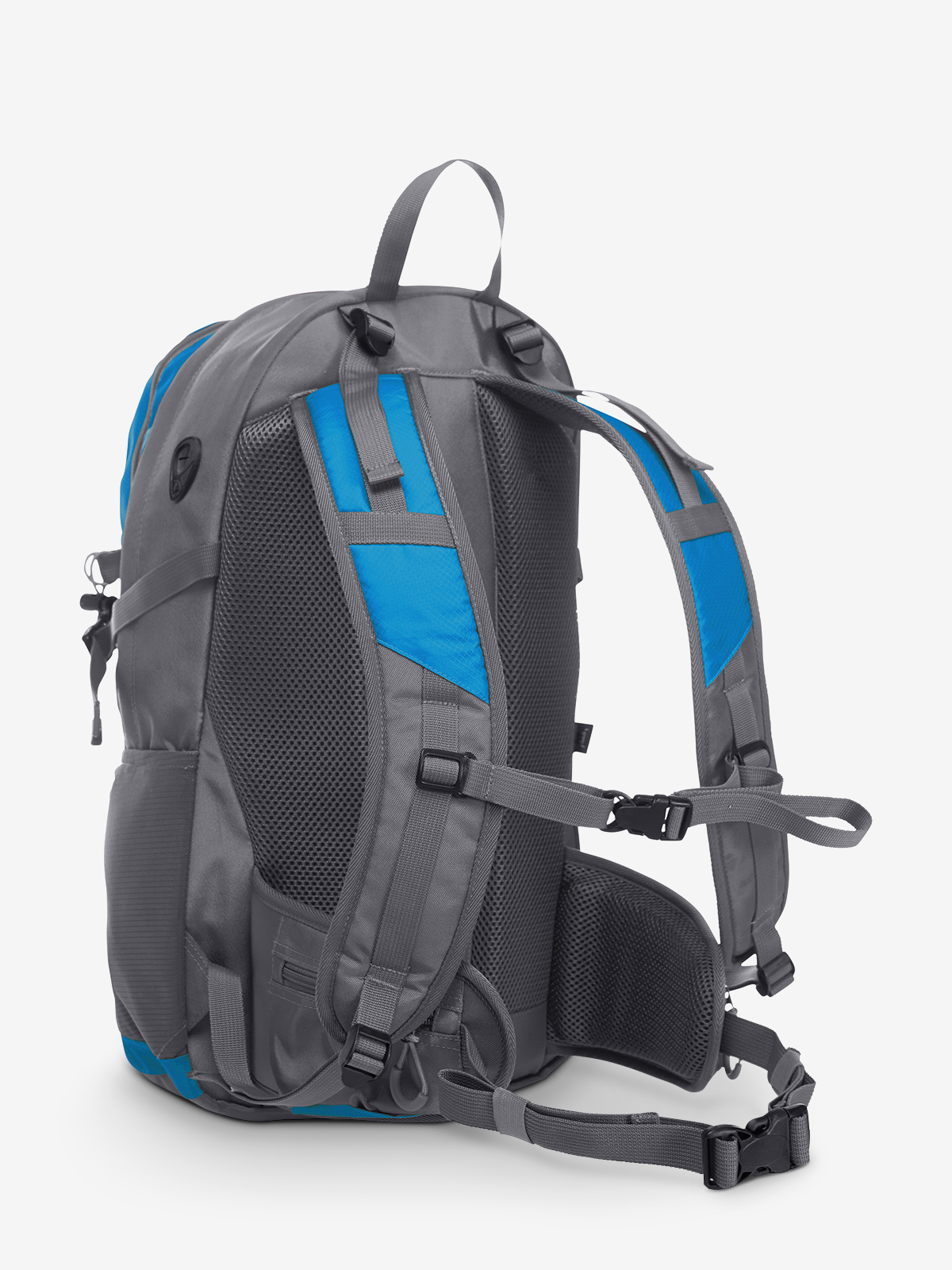 Rucksack TRAIL cyan ruecken
