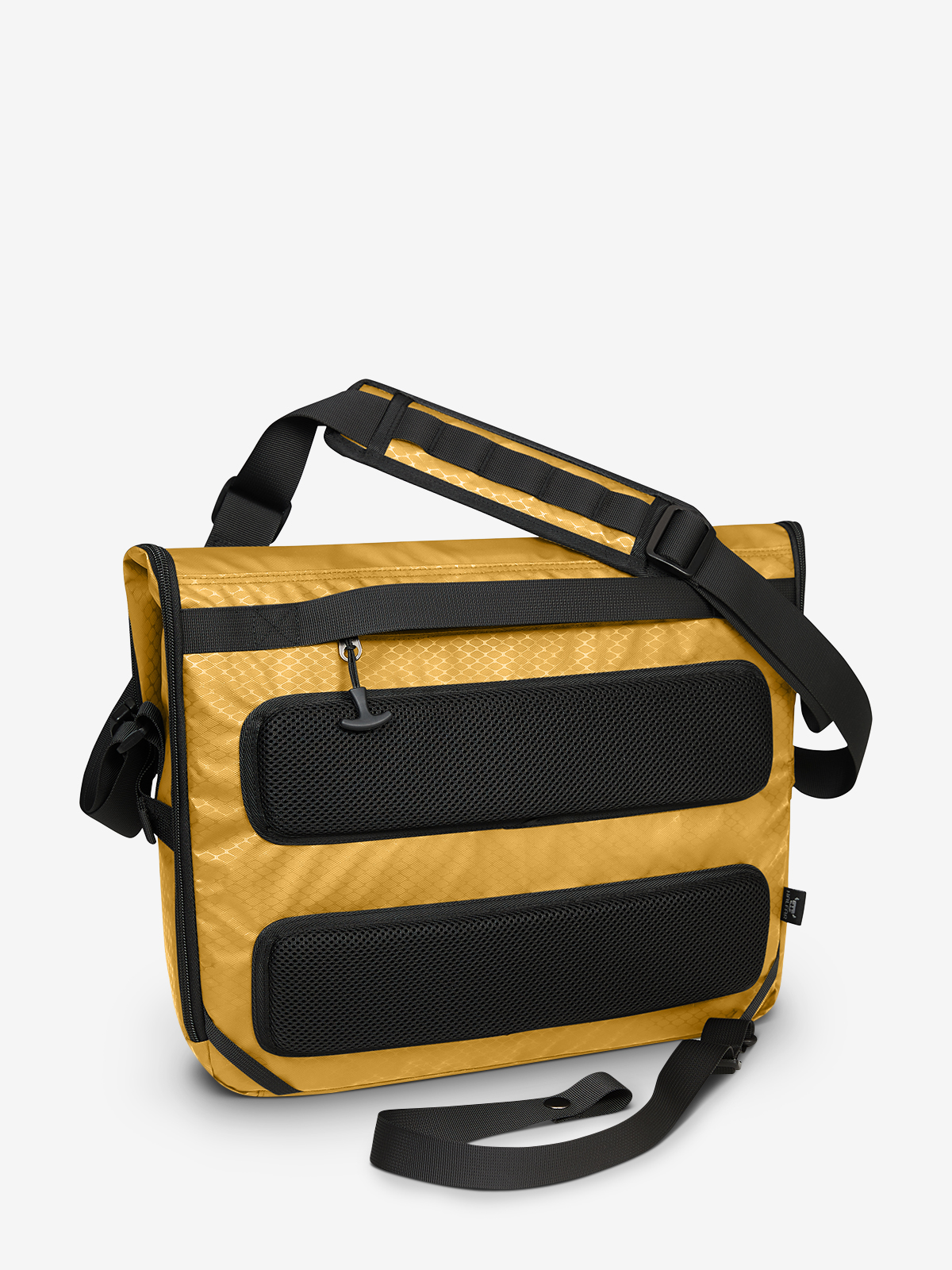 notebook bag ACTIVE mustard-yellow back