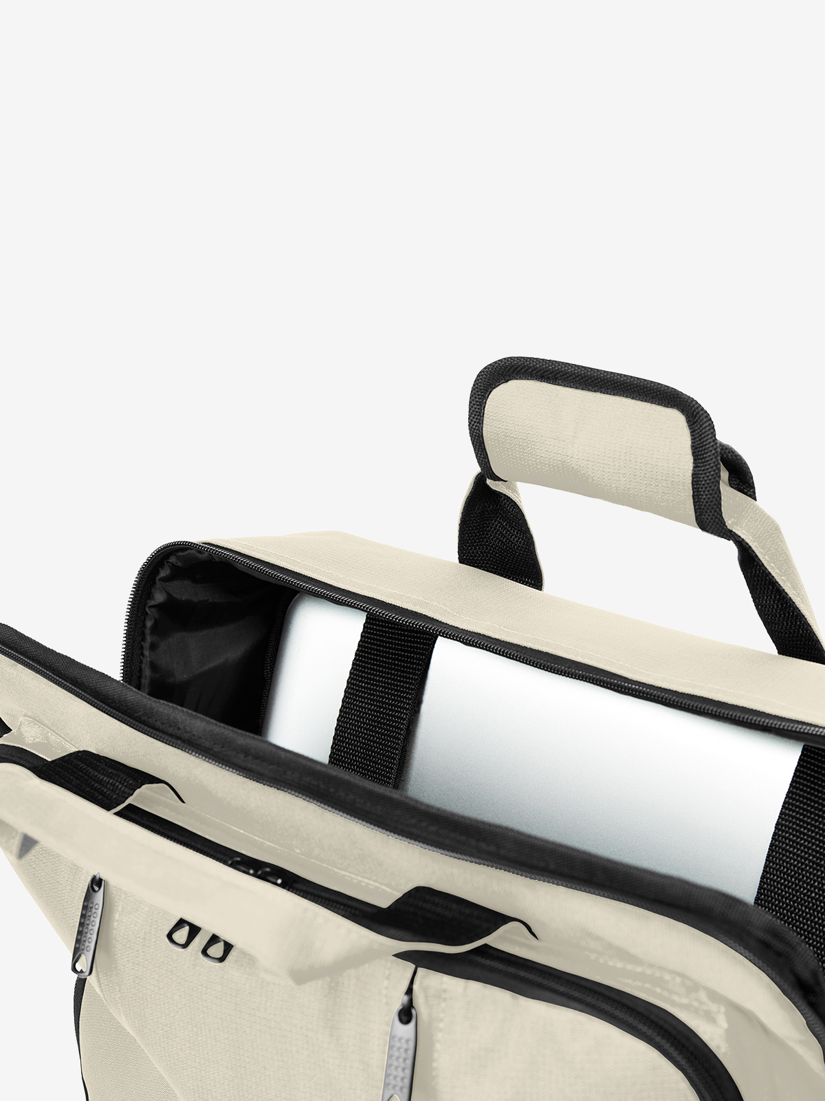 laptop backpack ECONOMY beige detail