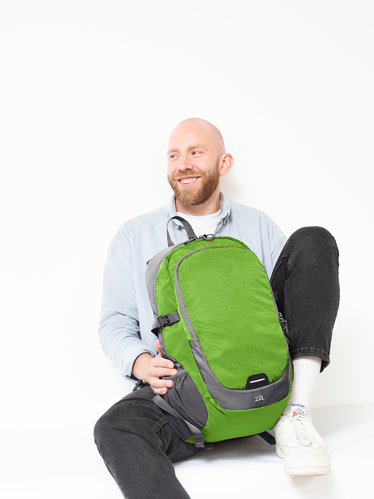 Rucksack STEP L maigruen mit Model