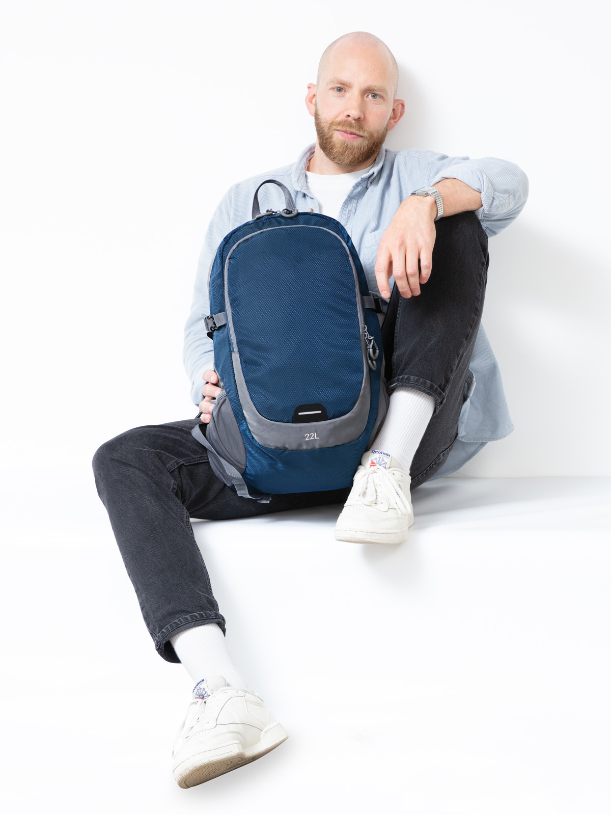 Rucksack STEP L marine mit Model