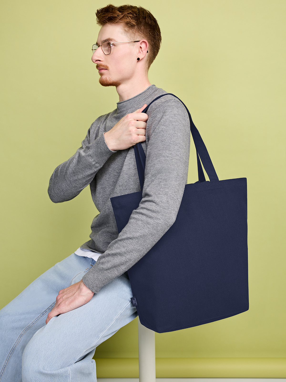 Freizeit-Shopper ORGANIC marine mit Model