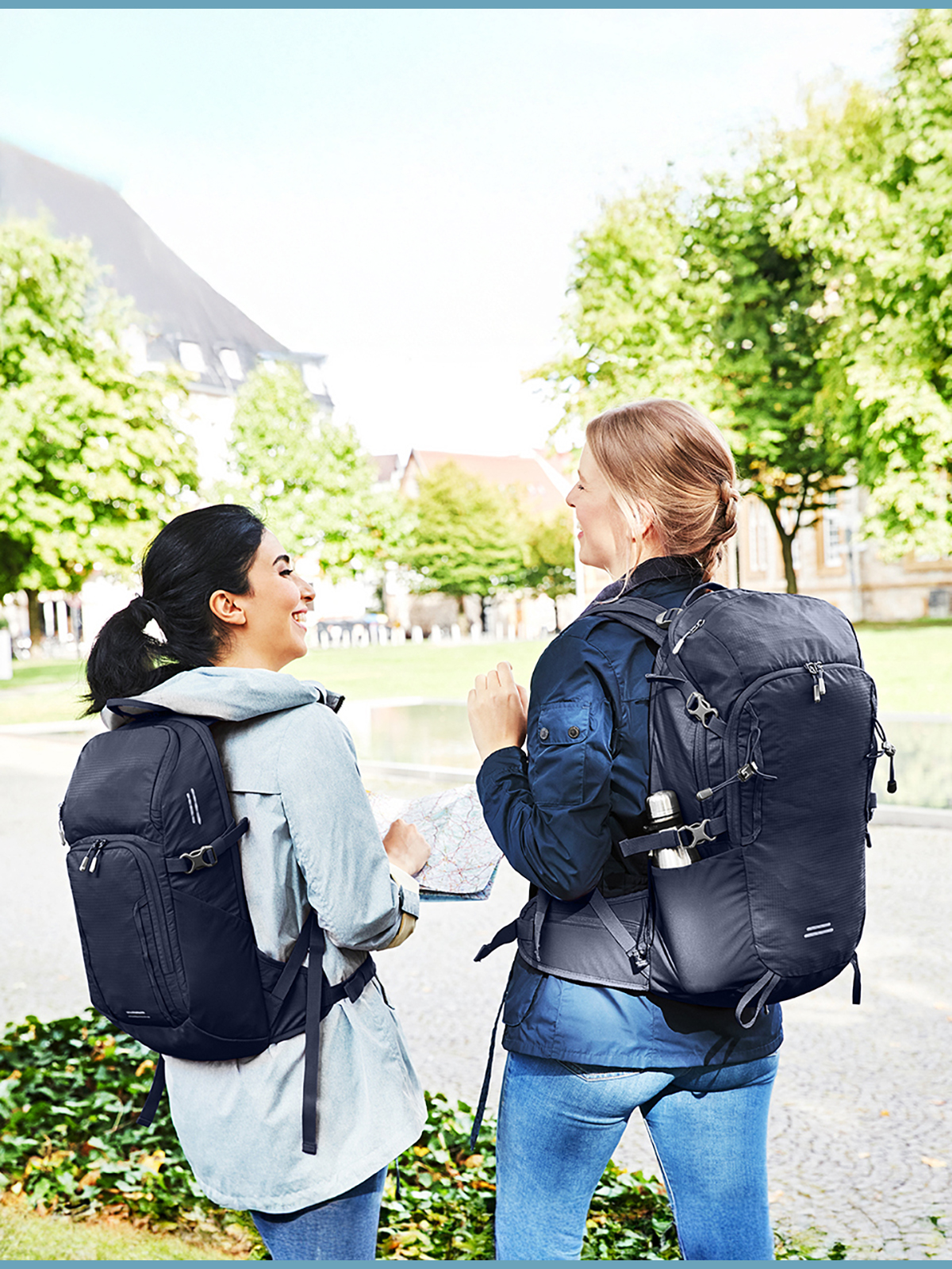 backpack and daypack OUTDOOR navy carried on the back