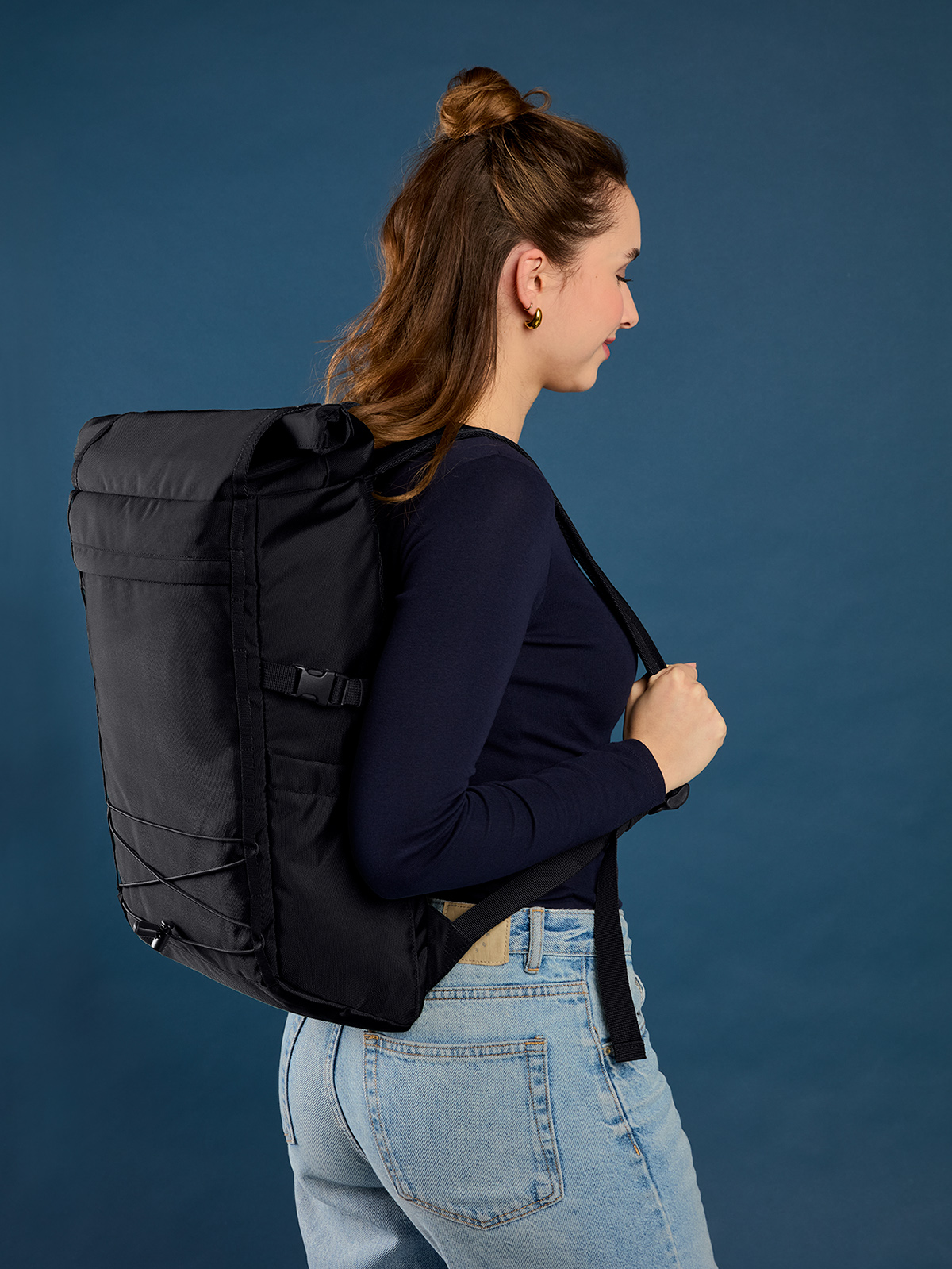 Notebook-Rucksack FLEX schwarz mit Model