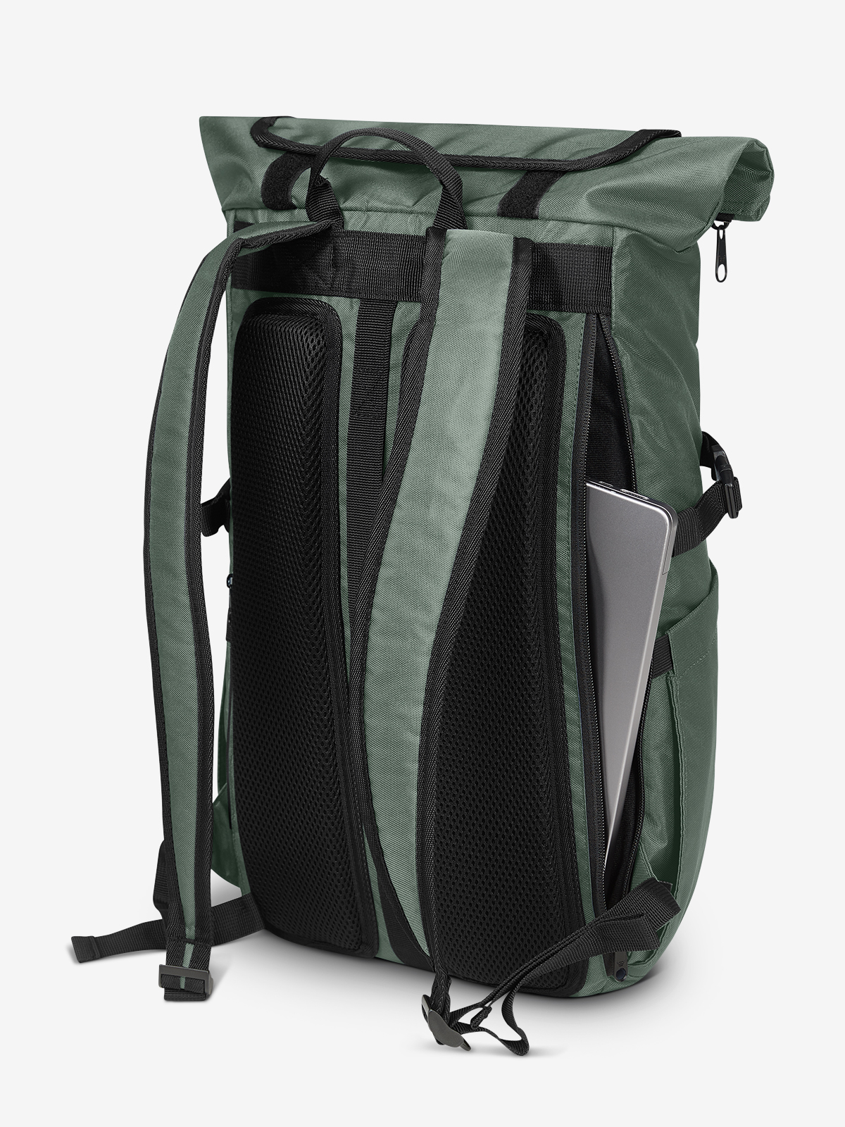 Notebook-Rucksack FLEX gruengrau rueckenfach