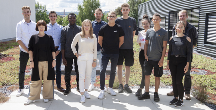 Gruppenfoto der Halfar-Azubis aus dem Jahr 2019