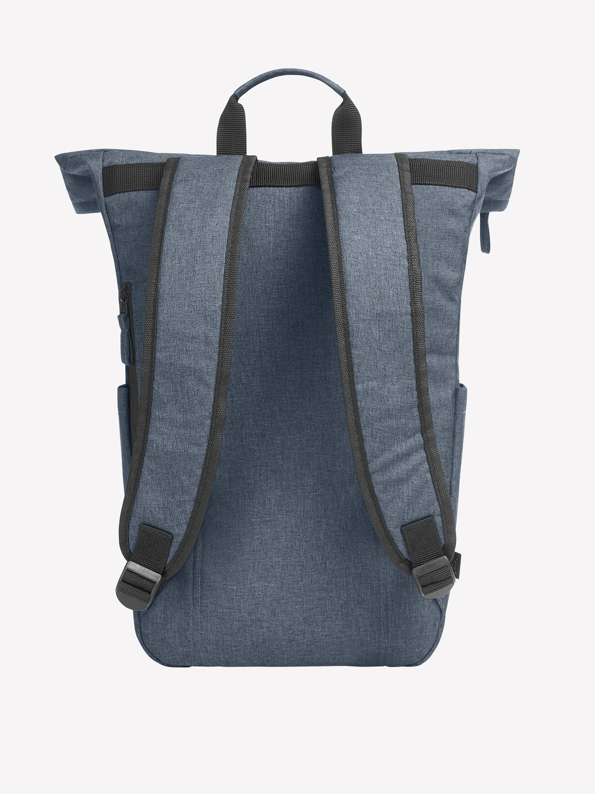 Laptop-Rucksack CIRCLE blau-grau-meliert ruecken