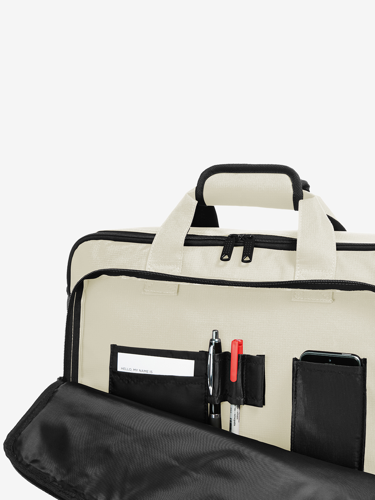 laptop backpack ECONOMY beige open