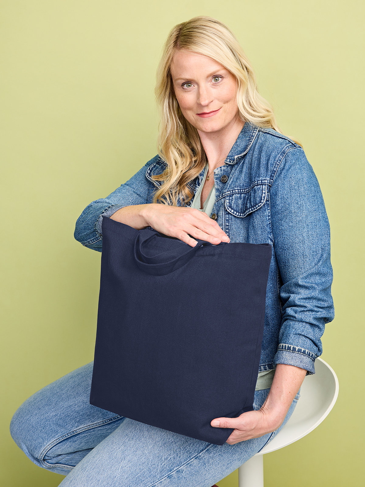 Freizeit-Shopper ORGANIC marine mit Model