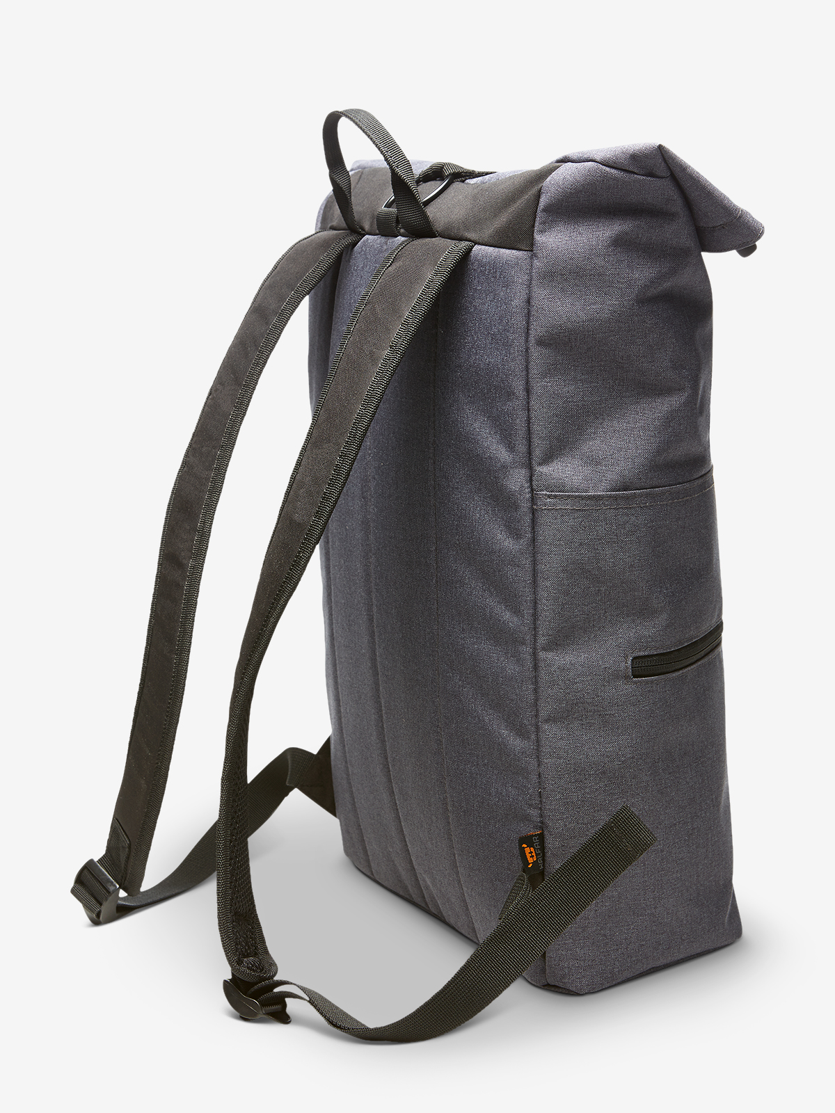 Notebook-Rucksack FASHION blau-grau-meliert Perspektive