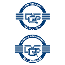 DQS ISO 9001:2015 & ISO 14001:2015 Labels