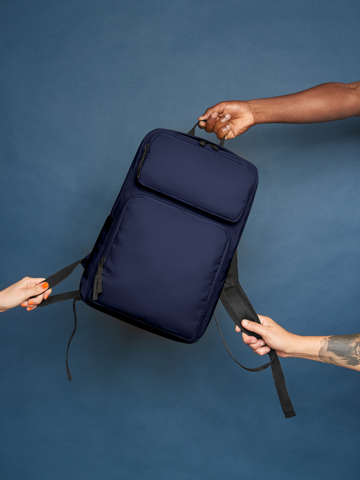 notebook backpack FELLOW navy hands