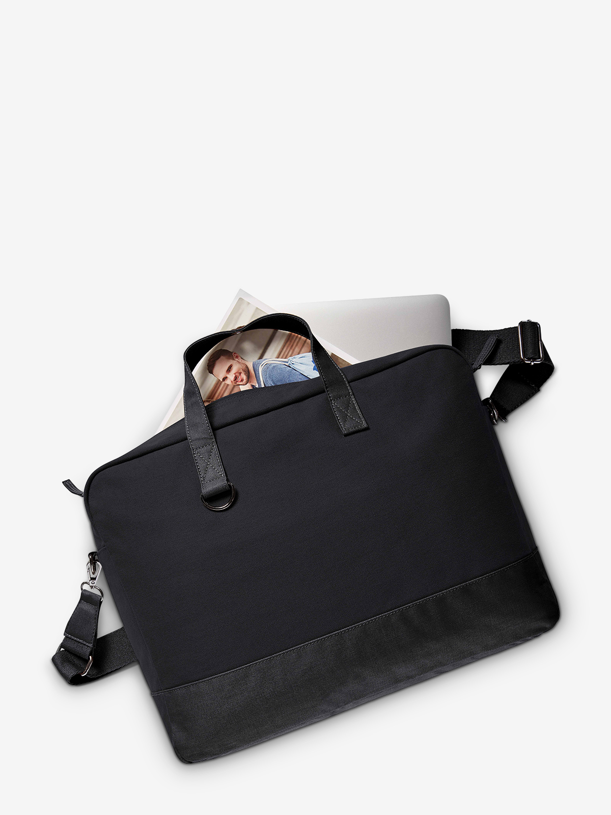 notebook bag LIFE black-black filled