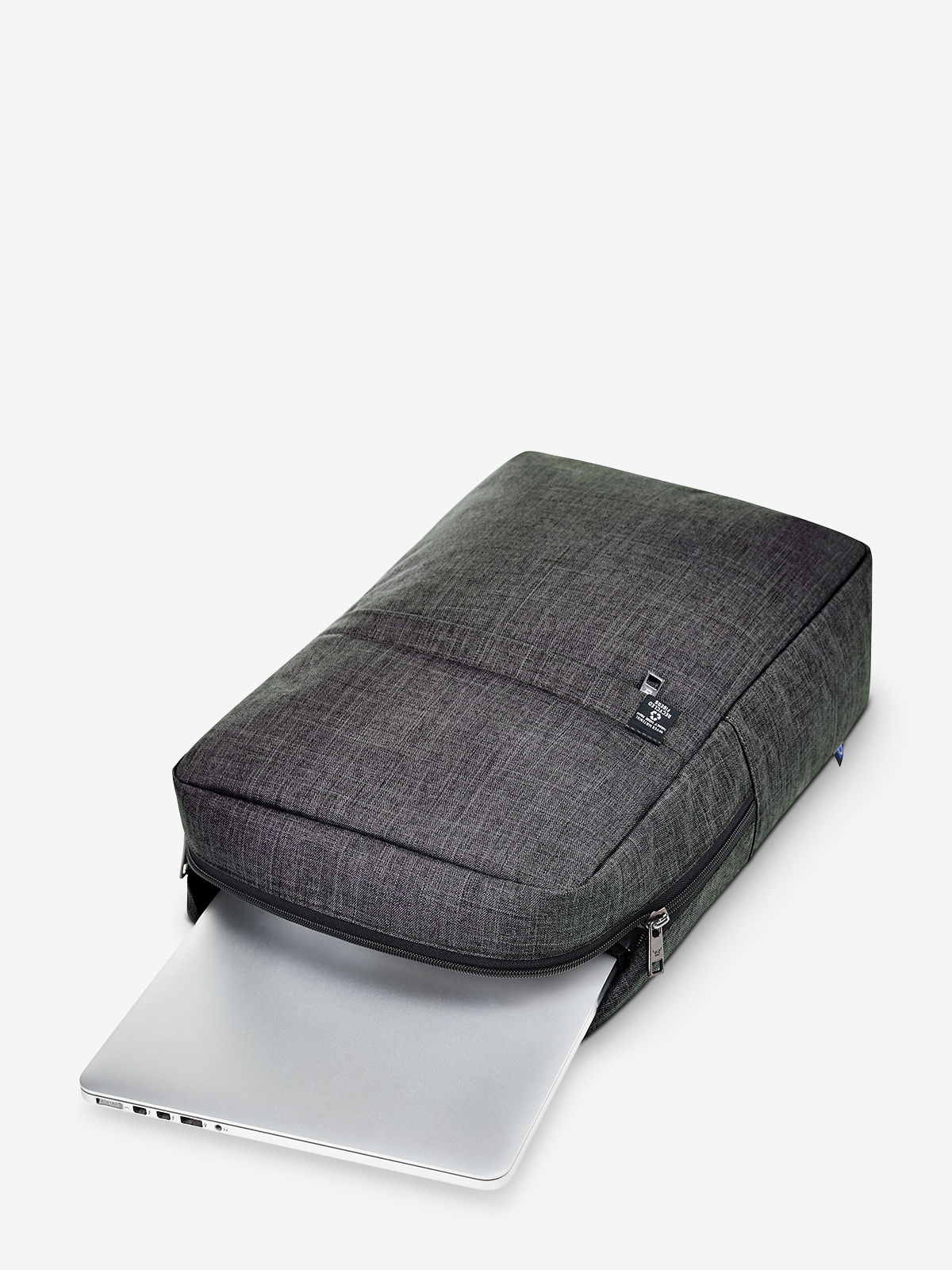 Notebook-Rucksack EUROPE grau-meliert gefuellt