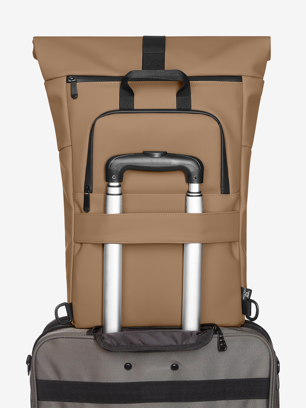 bike backpack ORBIT caramel trolley