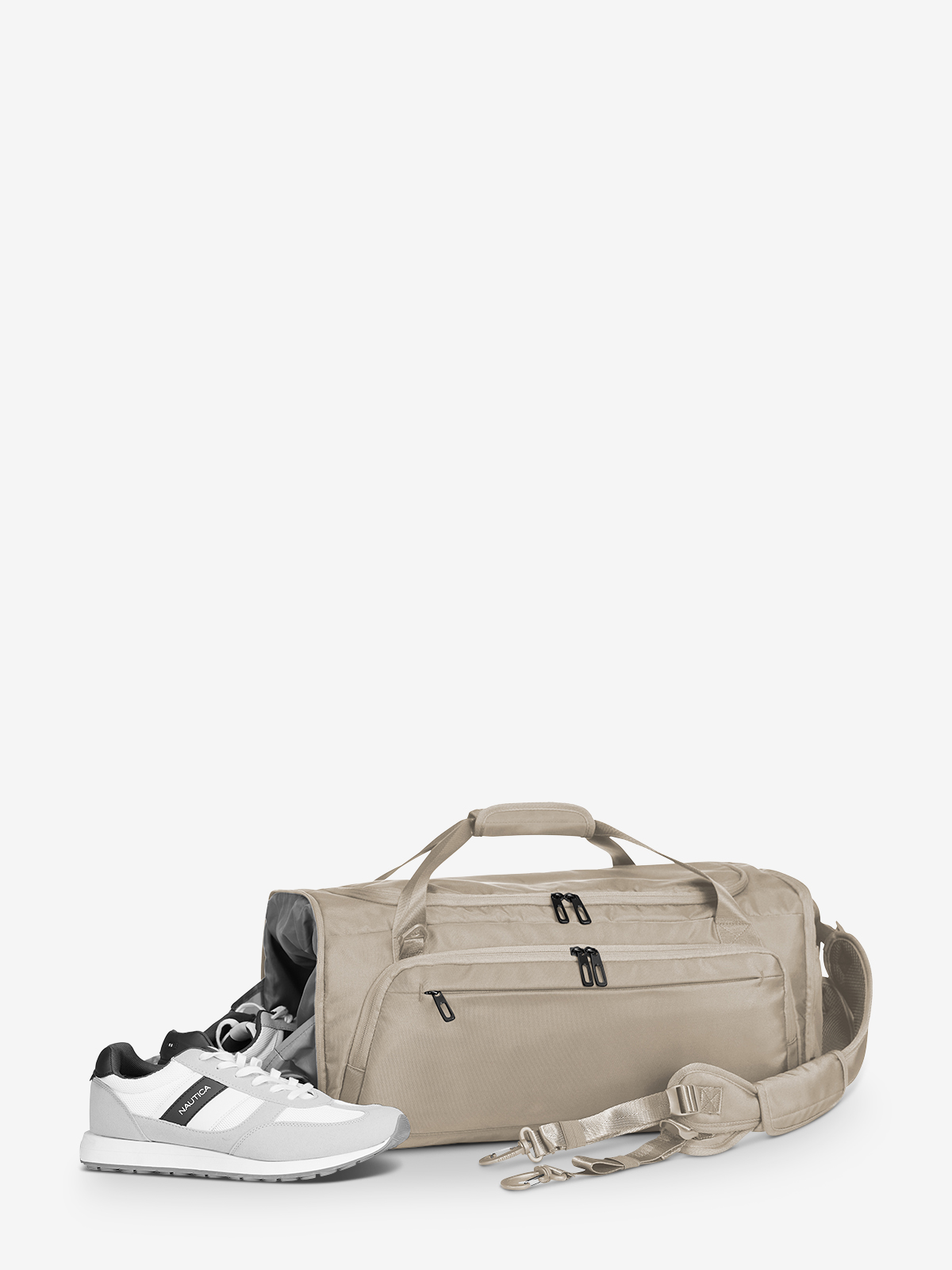 sport/travel bag SOLID beige filled