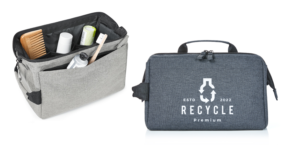 Kosmetiktaschen Werbeartikel präsentiert als Reißverschlusstasche CIRCLE