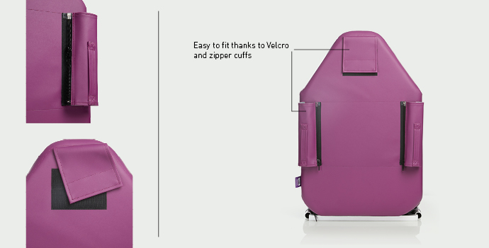 Halfar evacuation chair – Close-up of safety features
